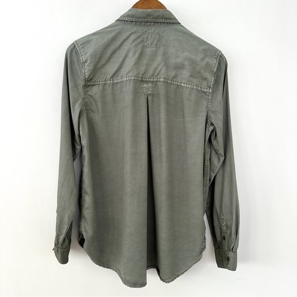 American Eagle Outfitters Boyfriend Fit, button down shirt with long  sleeves - Picture 7 of 12